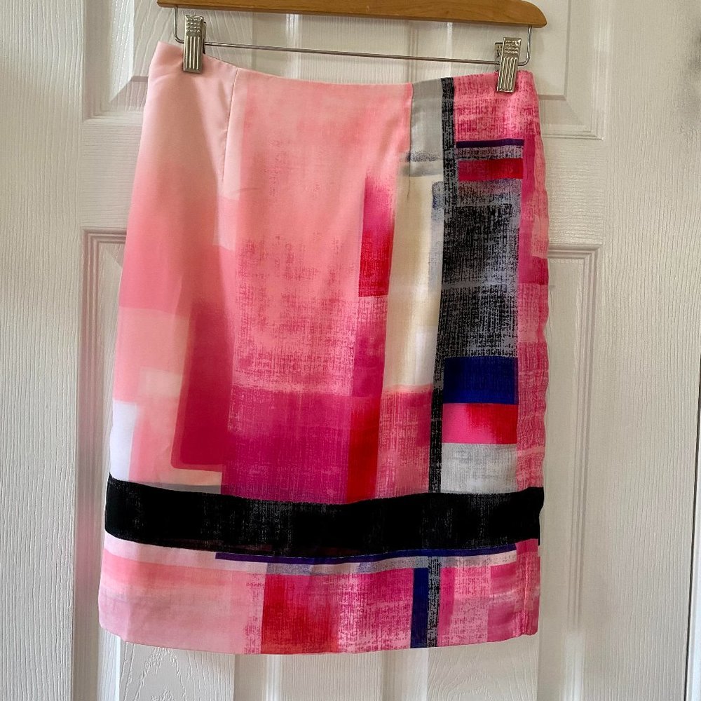 White House Black Market silk skirt